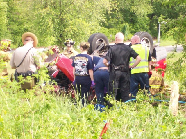 Rt. 30 Vehicle Collision with Rescue, 05-23-2008.